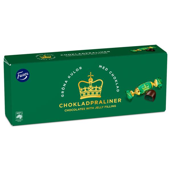 Fazer Vihreitä Kuulia Suklaakonvehteja