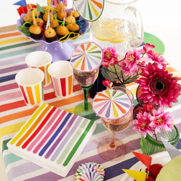 Pahvimukit Stripetastic 8 kpl