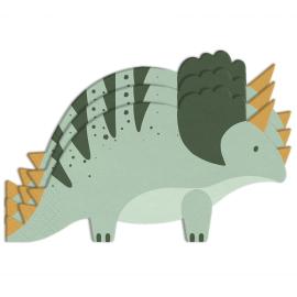 Servetit Triceratops Vihreä 12 kpl