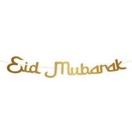 Eid Mubarak Kirjainviirinauha Kulta 2 m