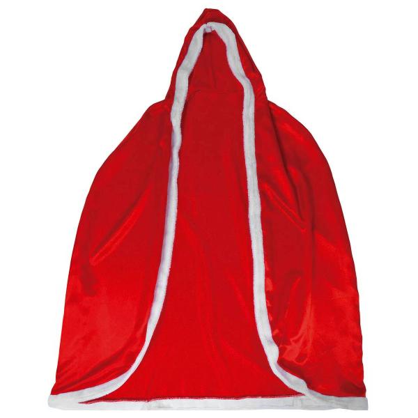 Mrs Claus Pitkä Viitta Hupulla