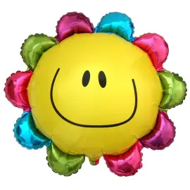 Folioilmapallo Sateenkaari Kukka 77 cm