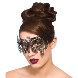 Venetsialainen Musta Silmänaamio Timanteilla