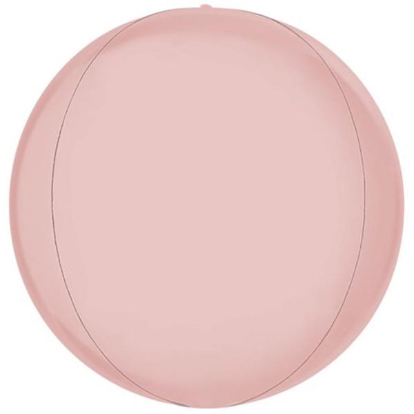 Globe Folioilmapallo Satin Pastelli Pinkki