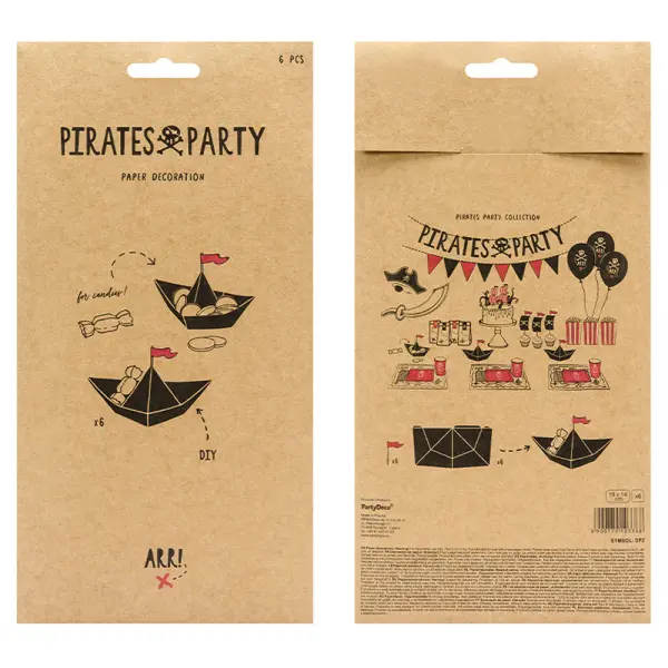 Pirates Party Paperikoristeet