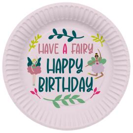 Pahvilautaset Fabulous Fairy 8 kpl