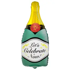 Folioilmapallo Samppanjapullo Let's Celebrate Now 83 cm