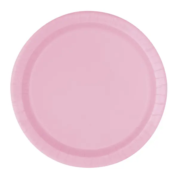 Pahviset Jälkiruokalautasett Pastellipinkki