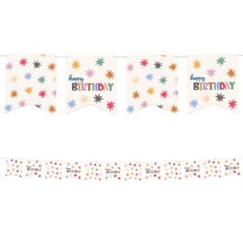 Happy Birthday Lippuviirinauha Tähdillä