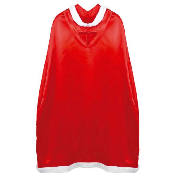 Mrs Claus Pitkä Viitta Hupulla