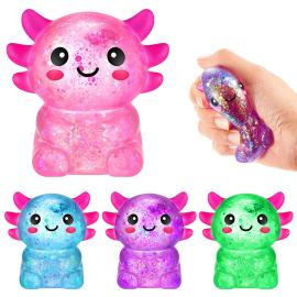 Squeeze Kimalteleva Aksolotli Lelu 7 cm