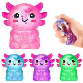 Squeeze Kimalteleva Aksolotli Lelu 7 cm
