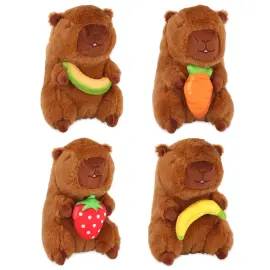 Pehmolelu Kapybara Hedelm&auml;ll&auml; 17 cm