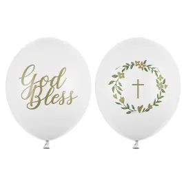 Lateksi-ilmapallot God Bless 50-pakkaus