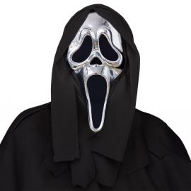 Ghostface Naamio Metallinhohtoinen Hopea