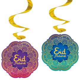 Eid Mubarak Riippuvat Swirls 4 kpl