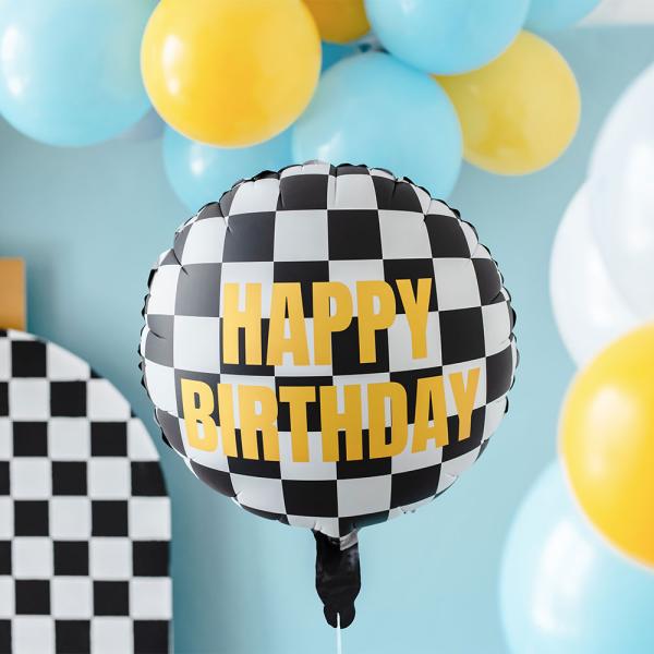 Happy Birthday Folioilmapallo Racing Lippu