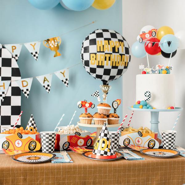 Happy Birthday Folioilmapallo Racing Lippu