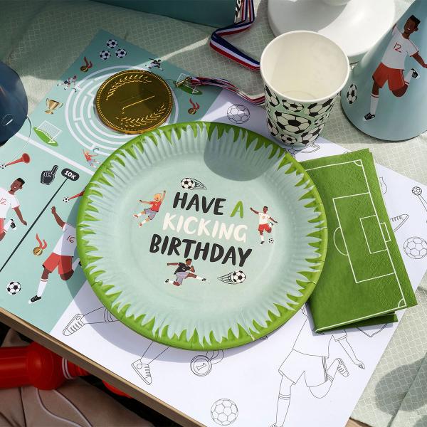 Pahvilautaset Jalkapallojuhlat 8 kpl