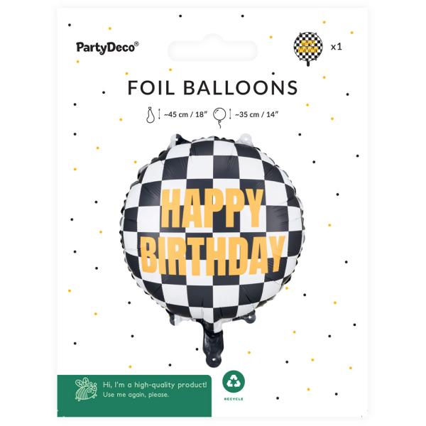 Happy Birthday Folioilmapallo Racing Lippu