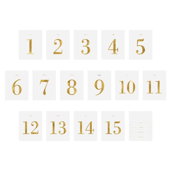 Pullon Etiketit Pöytänumerolla