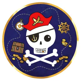 Pahvilautaset Pirates Map