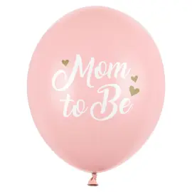 Lateksi-ilmapallot Mom to Be Vaaleanpunainen 50-pakkaus