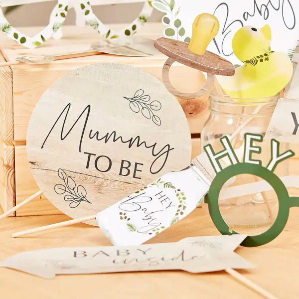 Hey Baby Photo Booth Props