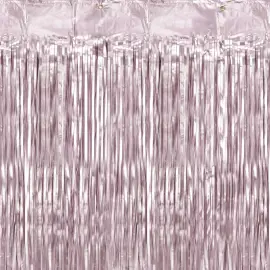 Juhlaverho Metallic Vaaleanpinkki