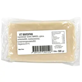 Marsipaani Valkoinen 500 Grammaa