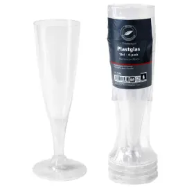 Muoviset Samppanjalasit 13 cl 4 kpl
