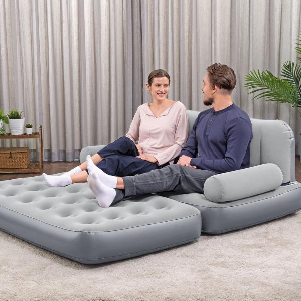 Puhallettava Sohva 3-in-1 Sisäänrakennetulla Ilmapumpulla Multi-Max