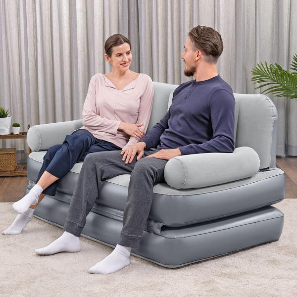 Puhallettava Sohva 3-in-1 Sisäänrakennetulla Ilmapumpulla Multi-Max