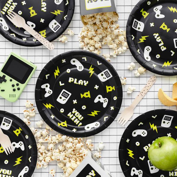 Gaming Pahvilautaset Musta 23 cm