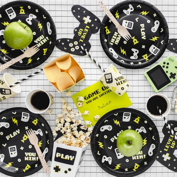 Gaming Pahvilautaset Musta 23 cm