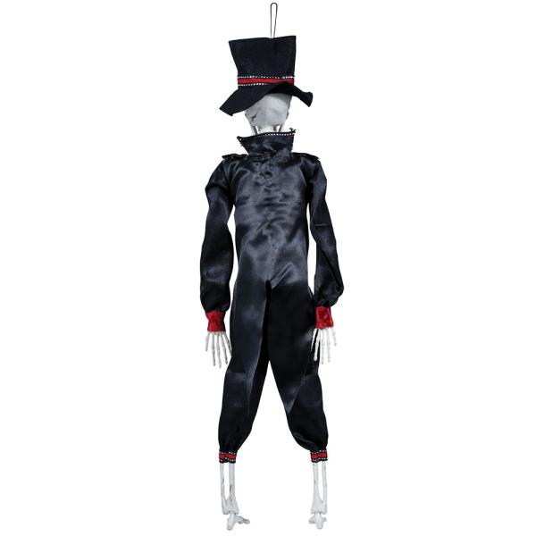 Riippuva Luuranko Puvulla & Hatulla