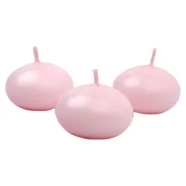Kelluvat Kynttilät Matta Vaaleanpinkki 50-pakkaus