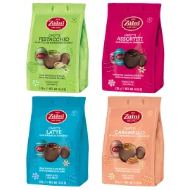 Suklaamunat Pistaasi/Suolakaramelli/Gianduja 118-125 g