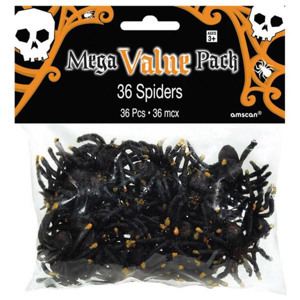 Mustat Hämähäkit 36-kpl