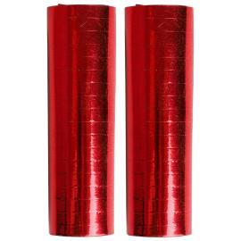 Serpentiinit Metallic Punainen 2-kpl