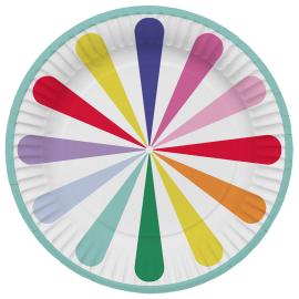 Pahvilautaset Stripetastic 8 kpl