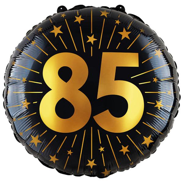 Folioilmapallo Tähdillä ja Numerolla 85