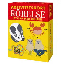 Rörelse Gympa med Djuren Lasten Eläinjumppakortit