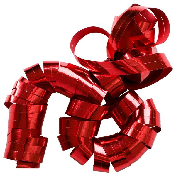 Serpentiinit Metallic Punainen 2-kpl