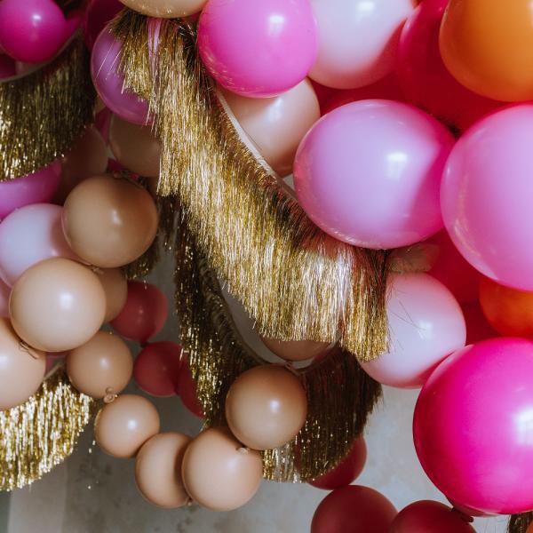 Yhdistettävät Lateksiilmapallot Vaaleanpinkki 20 kpl