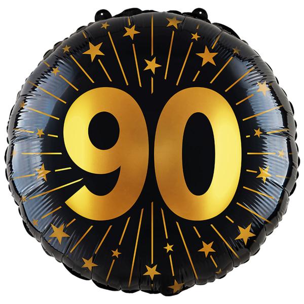Folioilmapallo Tähdillä ja Numerolla 90