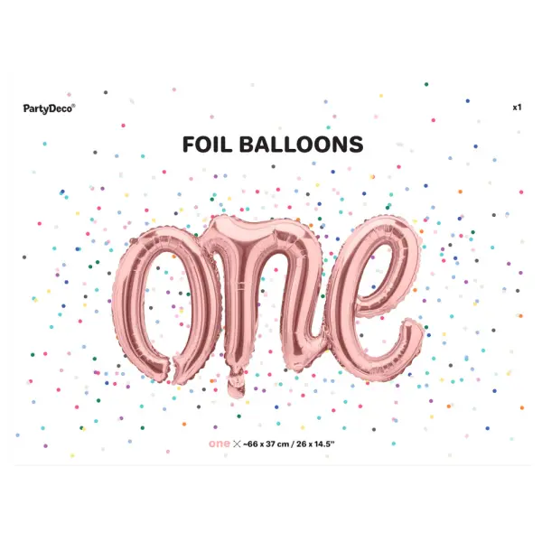Folioilmapallo One Ruusukulta