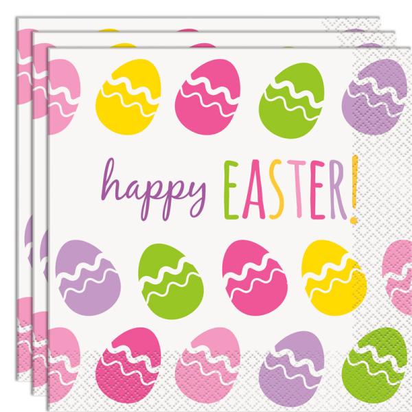 Pääsiäislautasliinat Pääsiäismunakuviolla Happy Easter