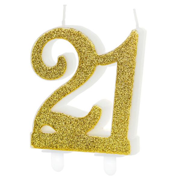 Kakkukynttilät Kimalle Kulta 21 vuotta