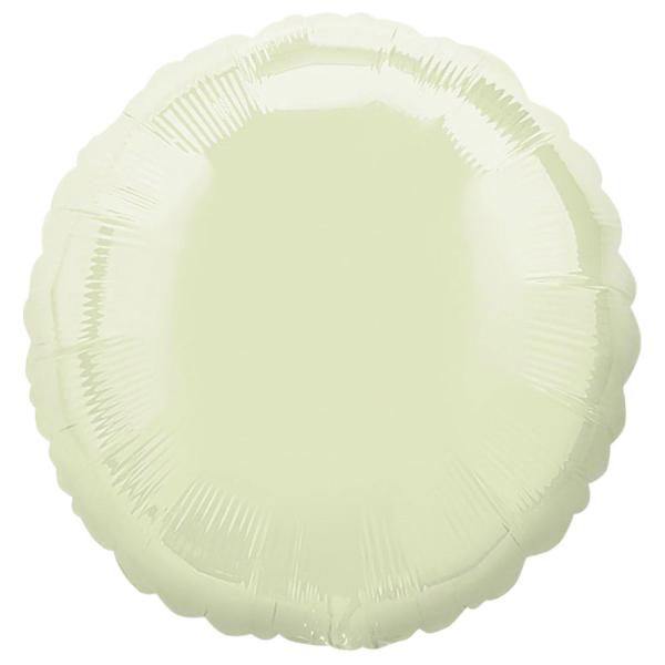 Folioilmapallo Pyöreä Pearl Ivory